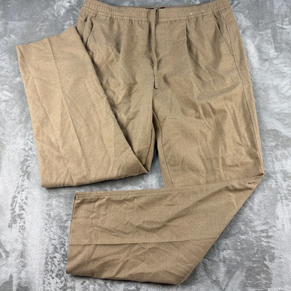Abercrombie & Fitch Pants Mens XL Long Loose Tan Drawstring EUC